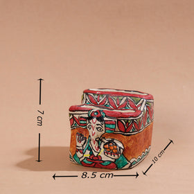  Madhubani Handpainted Paper Mache Pen Stand Online at iTokri.com