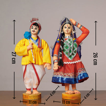 Rajasthani Couple Dolls
