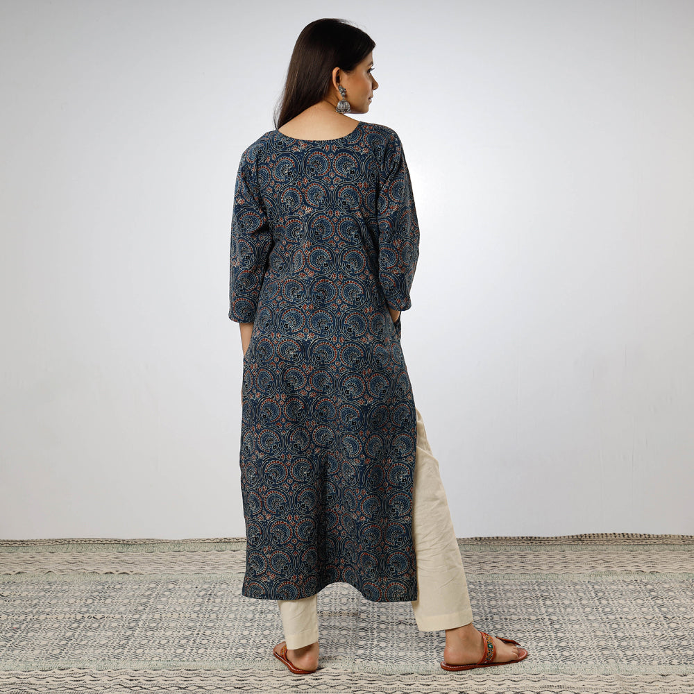 Ajrakh Block Printed Kurta