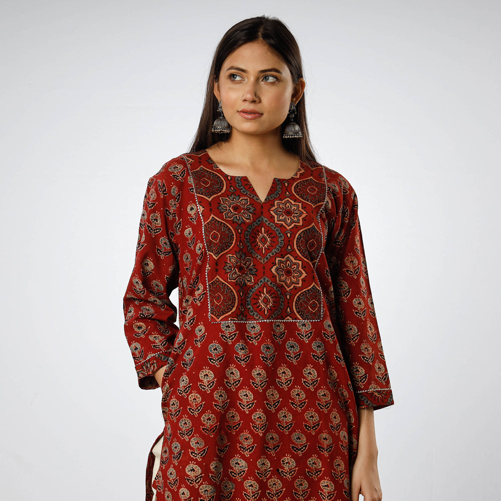 ajrakh cotton kurta 