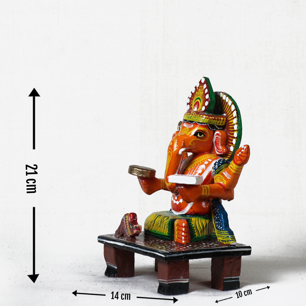 wooden ganesha idol