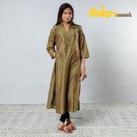 silk straight kurta