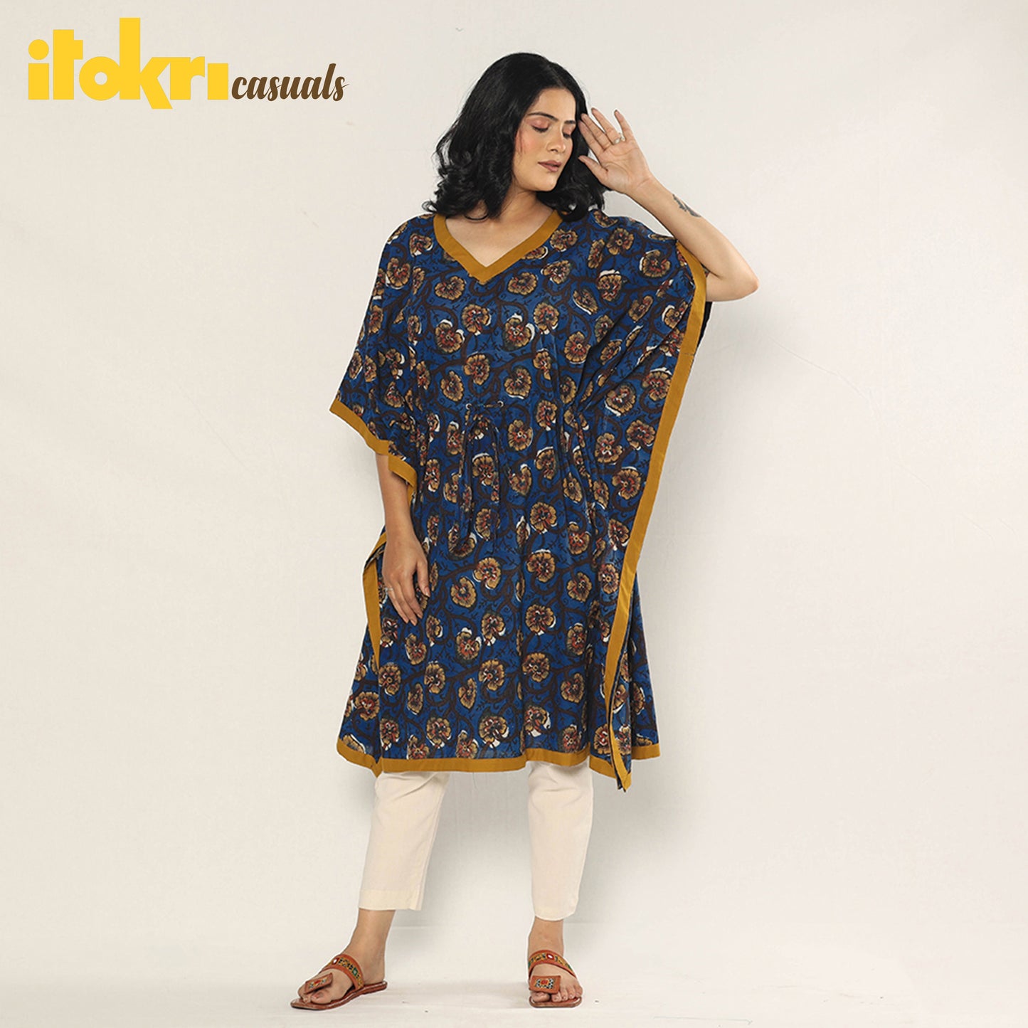 Bagru kaftan 