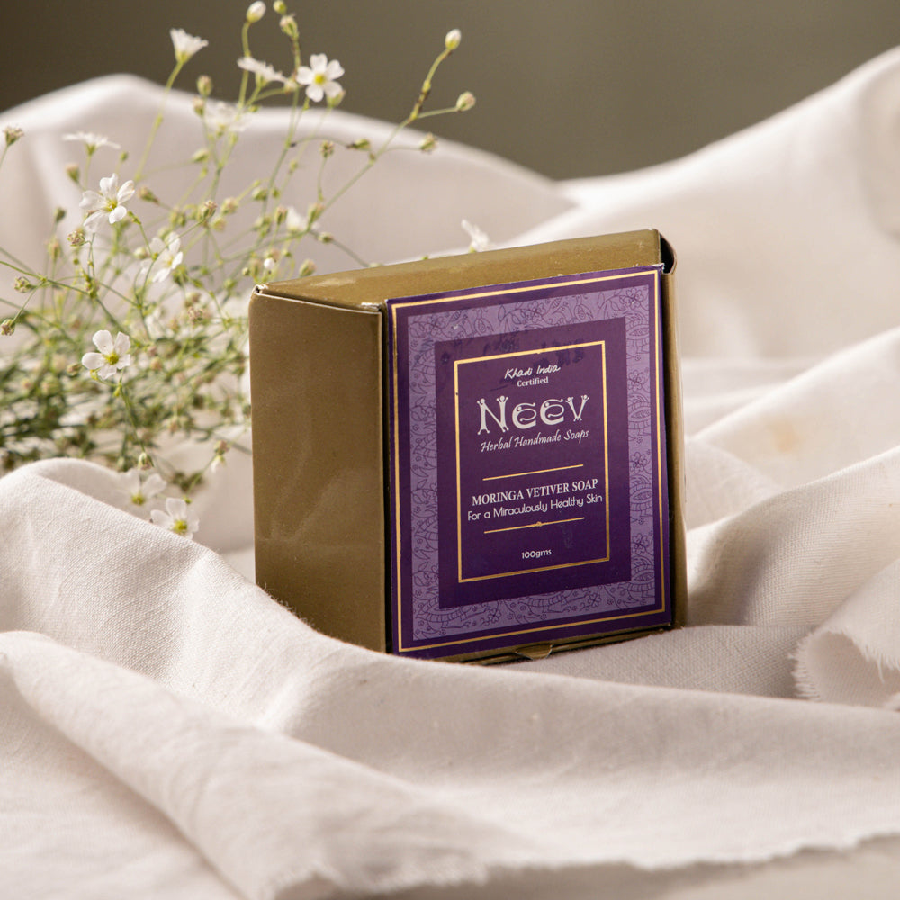 Natural Handmade Moringa Vetiver Soap - For a Miraculously Healthy Skin