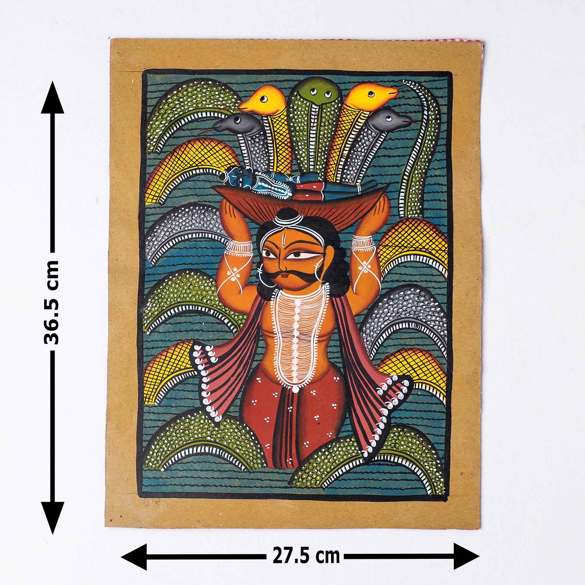  Handpainted Kalighat Painting by Laltu Chitrakar 