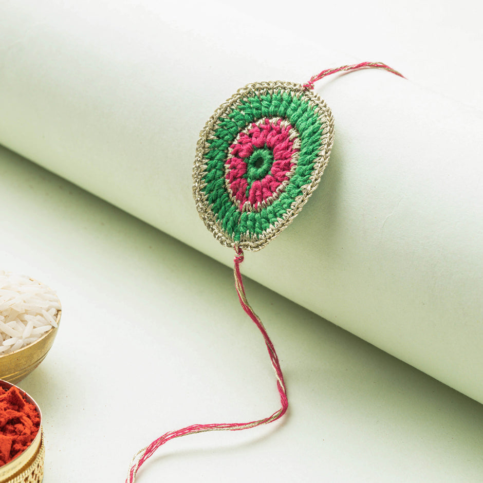 Handmade Crochet Work Rakhi 162