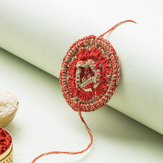 Flower - Crochet Work Rakhi by Abira Creations