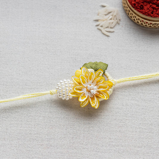Handmade Paper Flower Rakhi