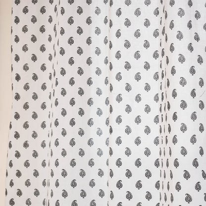 block printed window curtain
