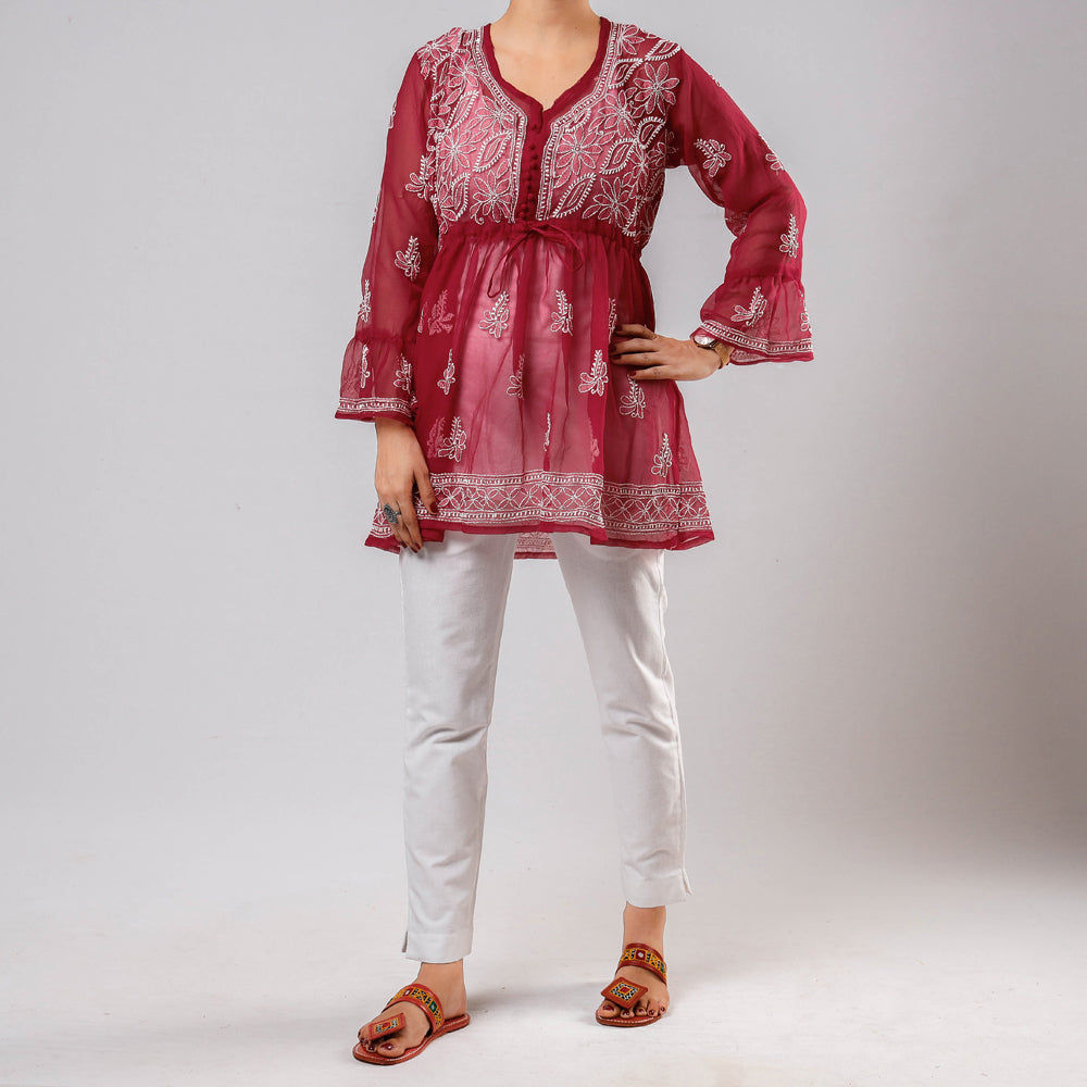 chikankari top