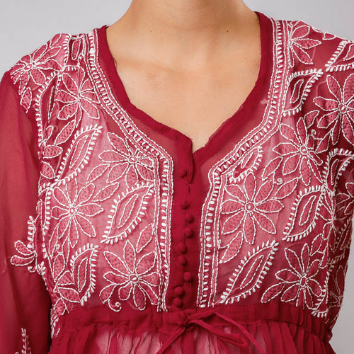 chikankari top