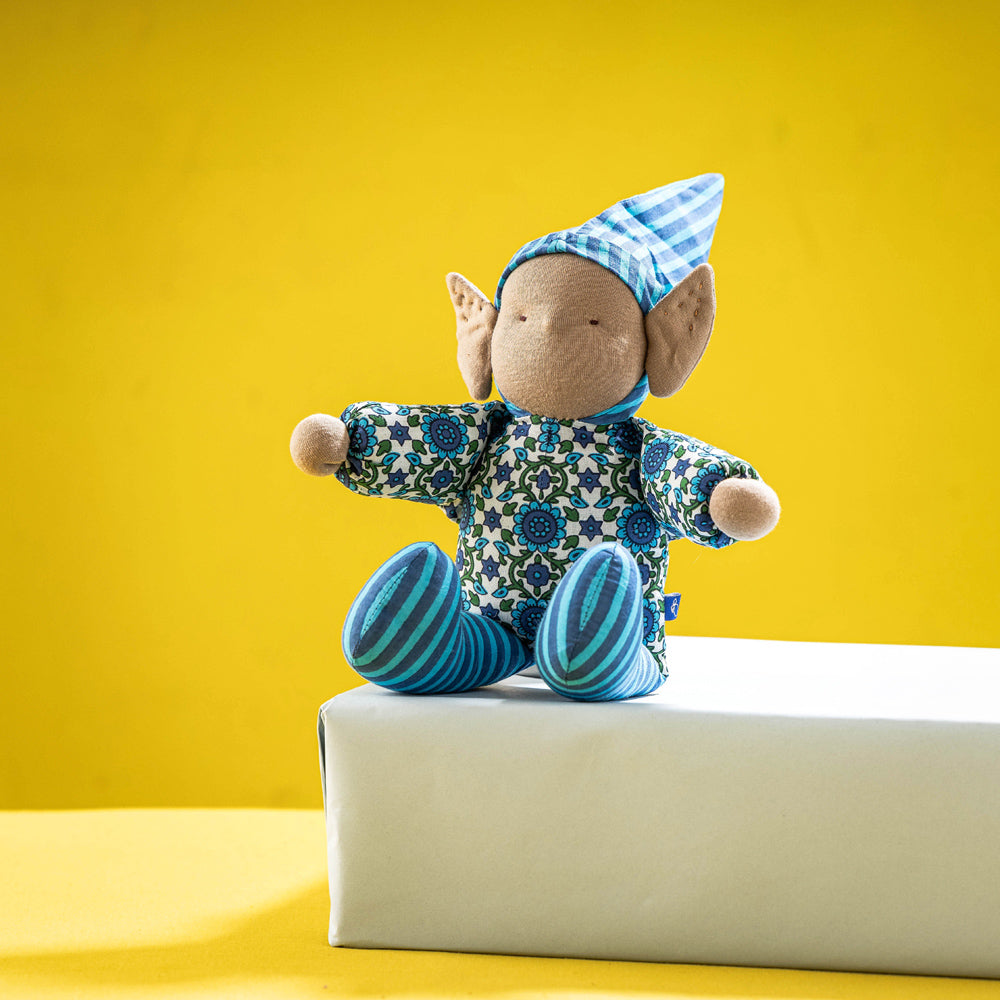  Handmade Blue Mango Stuffed Toy - Bobby Bug 