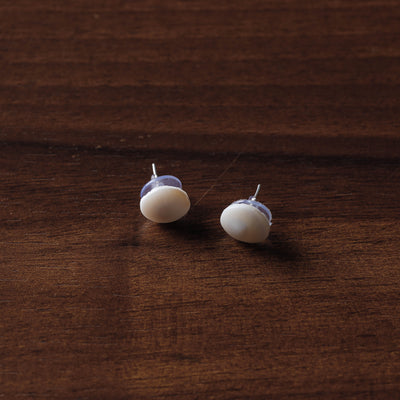 Handcrafted Seashell Stud Earrings
