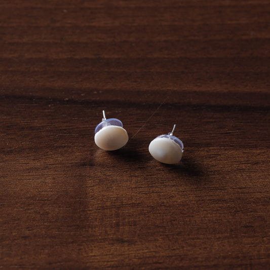 Handcrafted Seashell Stud Earrings
