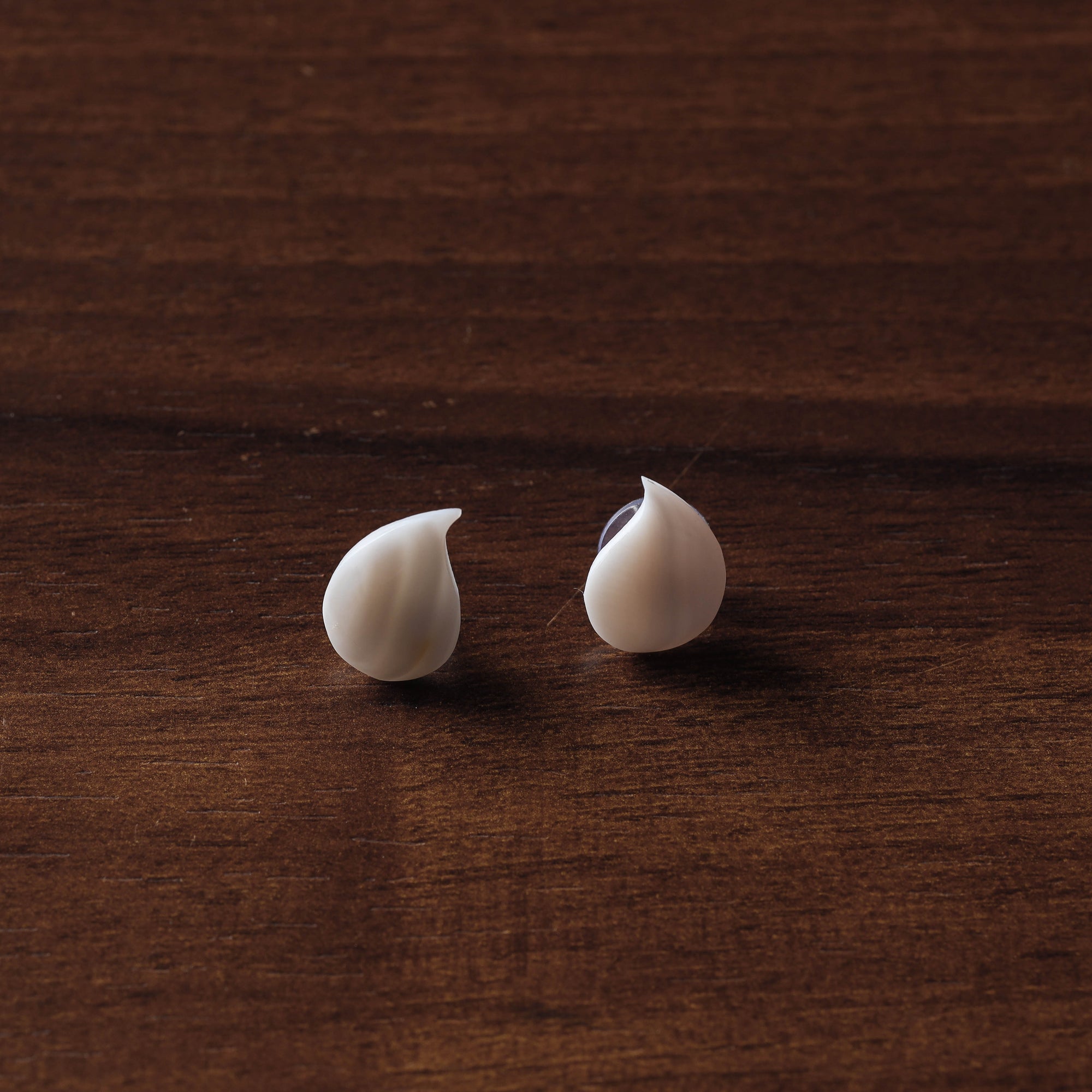 Handcrafted Seashell Stud Earrings