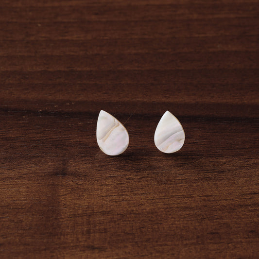 Handcrafted Seashell Stud Earrings