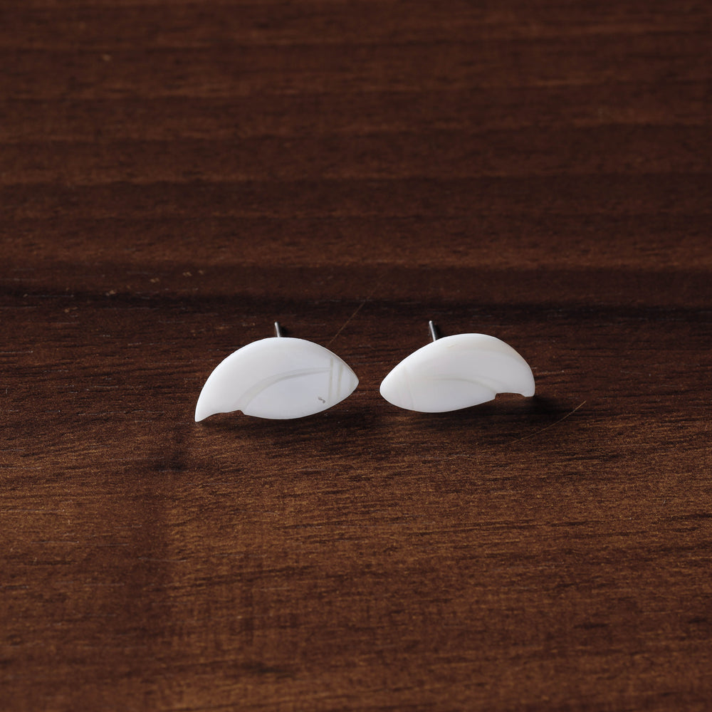 Handcrafted Seashell Stud Earrings