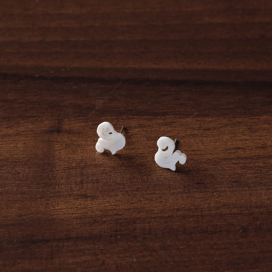 Handcrafted Seashell Stud Earrings