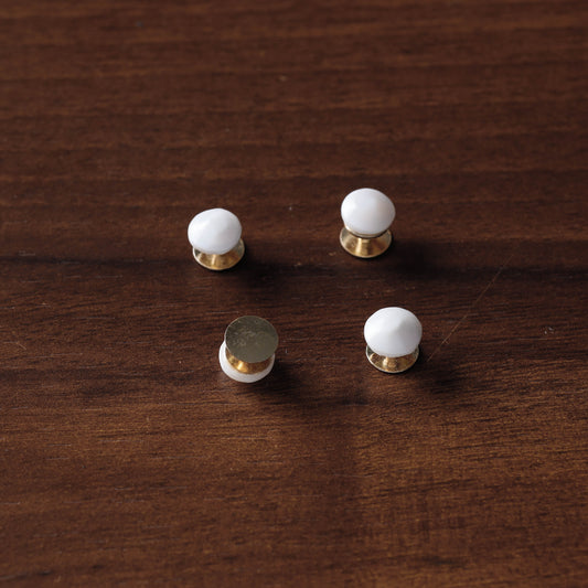 Handcrafted Seashell Buttons (Set of 4)