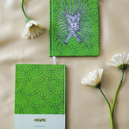 Waghoba - Gond Folk Art Journal/Notebook Green (1Pc)